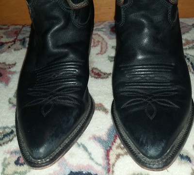 Justin Womens Cowboy Boot Western Black Chester Leather Justin Womens Cowboy Boot Western Black Chester Leather