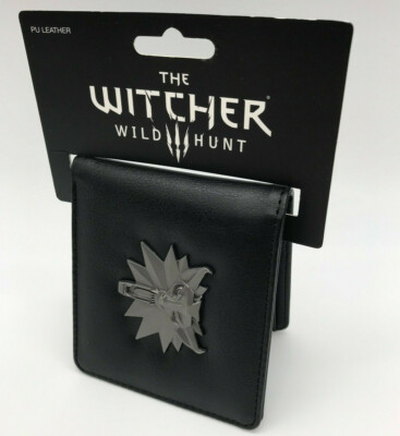 The Witcher Wild Hunt 3 Geldbeutel White Wolf Portmonee Brieftasche Metall-Logo