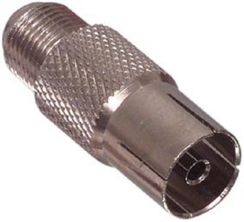 100 x F Socket to Female TV Aerial Coax Socket Adaptors for Virgin Media etc