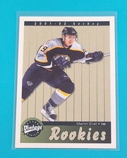 2001-02 UD Vintage RC #283 Martin Erat Nashville Predators HOCKEY Card H9