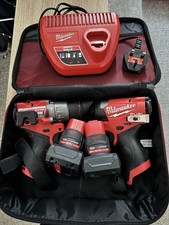 Milwaukee M12 FUEL FPP2A2-602X 12v Combi Drill Impact Driver Powerpack Kit New