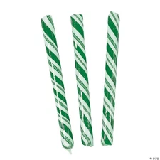 Oriental Trading Candy Sticks - 80 Pc. for Christmas, Lime Flavor, Free Ship US