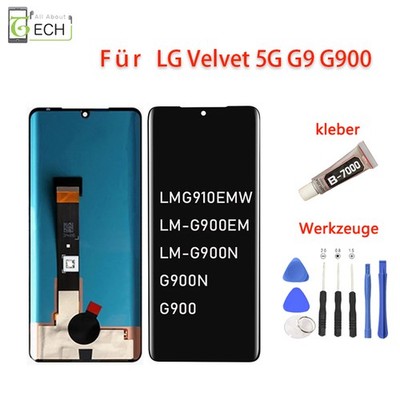 Für LG Velvet 5G G9 G900 LCD (OLED) Display Touchscreen Bildschirm mit Werkz...
