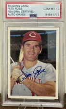 PETE ROSE PSA 10 1985 Topps Renata Galasso AUTO #105 Signed Card GEM MT REDS
