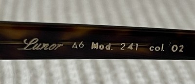 Lunor A6 Mod.241 Col 02 Eyeglasses FRAMES 48[]19-145  Handmade Germany 