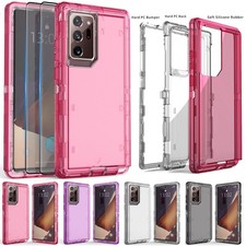 For Samsung Galaxy Note 20 Ultra 5G Case Shockproof Clear Cover / Tempered Glass