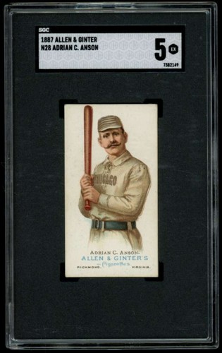 1887 N28 Allen & Ginter #3 Adrian C. Anson — SGC 5