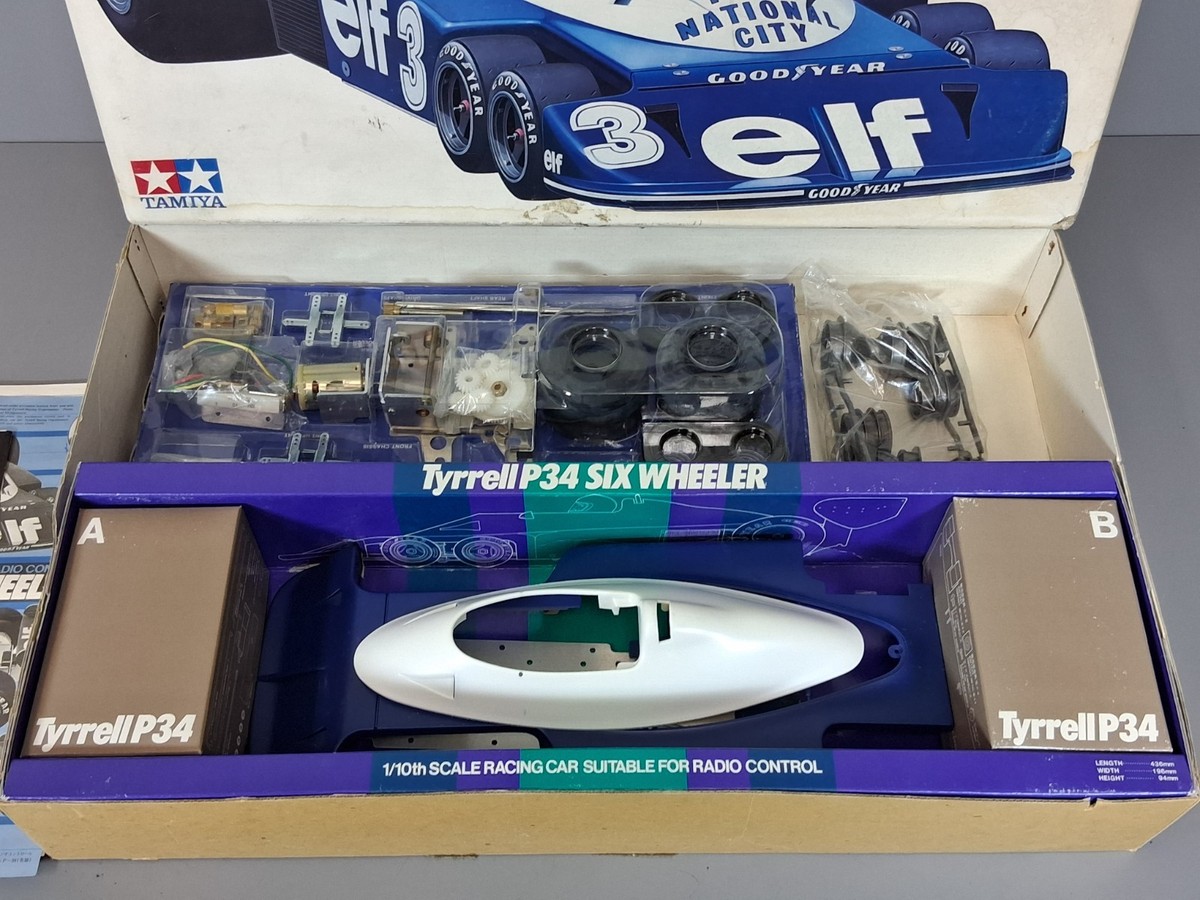 Rare New in Box Original 1978 Tamiya 1/10 th Tyrrell P34 elf Six