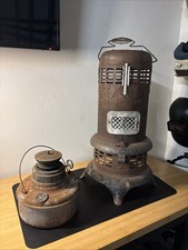 Vintage 1930s Nesco Deluxe Oil Heater Kerosene Cabin Heater Stove Tiny Home