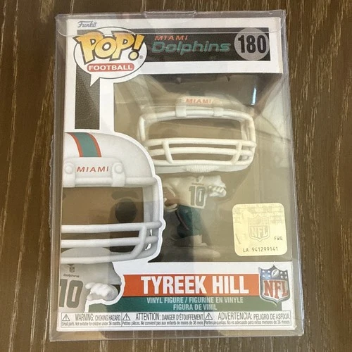 Funko Pop! NFL Miami Dolphins - Tyreek Hill #180 w/ Pop Protector Football