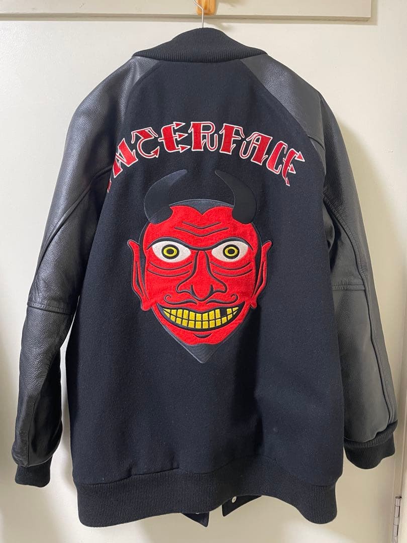 Cleaning Interface Satan Varsity Jacket Demon Dev… - image 1