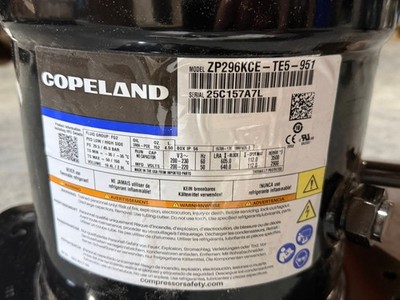 Copeland Compressor 298000BTU 25Ton 3Phase R410A 3P 208-230V