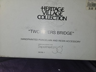 Dept 56 Two Rivers Bridge 5656-1 Dickens Village Heritage Accessory Retired