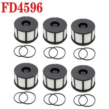 6 Pack FD-4596 Fuel Filter Kit Fit Ford 1999-2007 7.3L PowerStroke Diesel