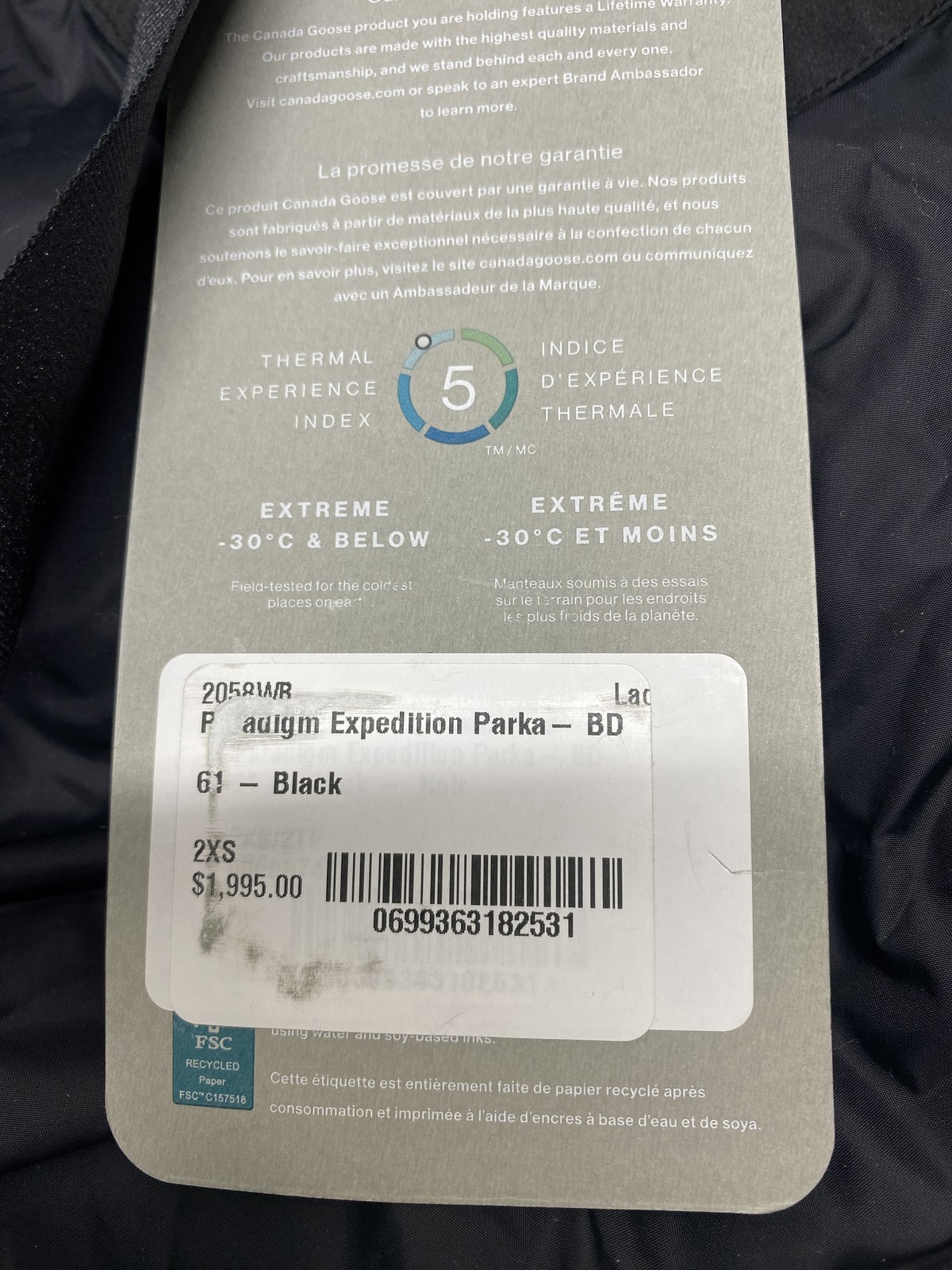 Canada Goose Womens Pardigm Expedition Coat Black Label Size 2XS Black thumbnail 16