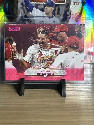 2025 Topps Stadium Club Nolan Arenado Cardinals Pink Refractor Parallel Insert!!