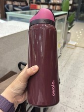 Owala 32oz FreeSip Insulated Stainless Steel Water Bottle Black Cherry BPA-Free