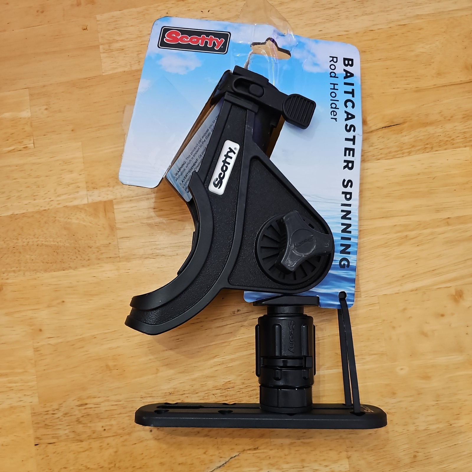 Scotty 0282-BK Baitcaster Rod Holder w/Gearhead & Track Blac