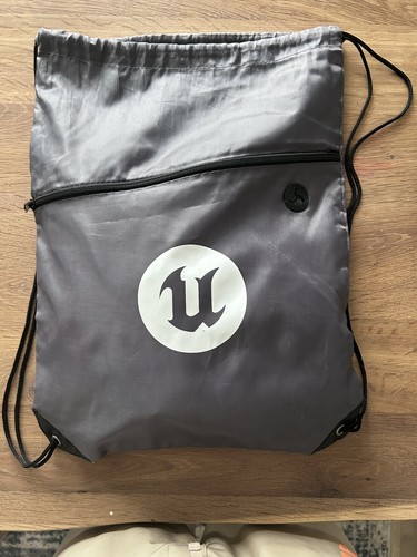 NEW Unreal Fest 2026 Chicago Official Drawstring Bag Epic Games UE logo 