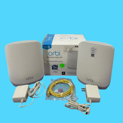 NETGEAR Orbi Tri-Band WiFi 6 Mesh Network System 5.4Gbps RBR760 RBS760 #U2851