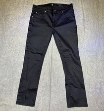 7 For All Mankind The Skinny Black Wash Denim Jeans Women Size 29