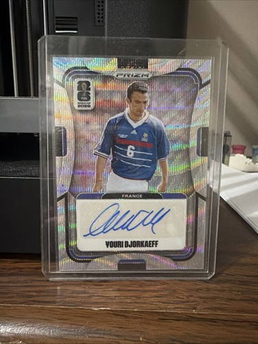Youri Djorkaeff 2026 Panini Prizm FIFA World Cup Signatures Wave Auto #S-YD