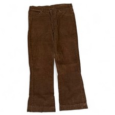 Vintage Levi's 646 Brown Bootcut Corduroy Pants Men's 35x28.5 Bellbottom 70s USA