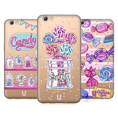 HEAD CASE DESIGNS COLOURFUL CANDIES SOFT GEL CASE FOR OPPO PHONES