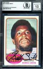 Bubba Smith Gem Mint 10 Beckett BAS Signed 1976 Topps Autograph