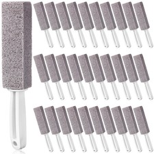 30 PCS Pumice Toilet Bowl Brush Stone Long Handle Block Bath Grout Pool Clean