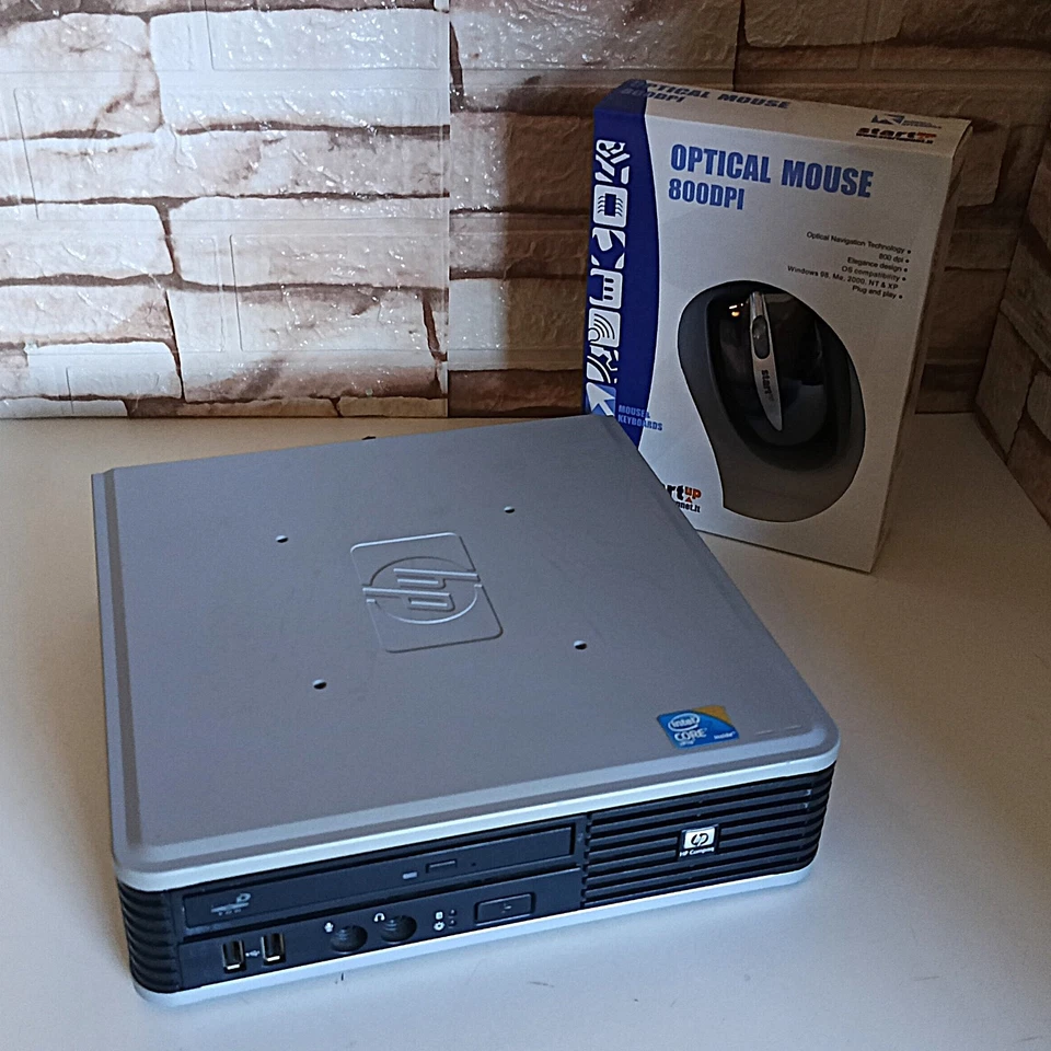 Pc HP DC 7900 USDT E8400 / 4 GB / 320 GB / DVD / Mouse Nuovo - Perfetto - Immagine 3 di 3