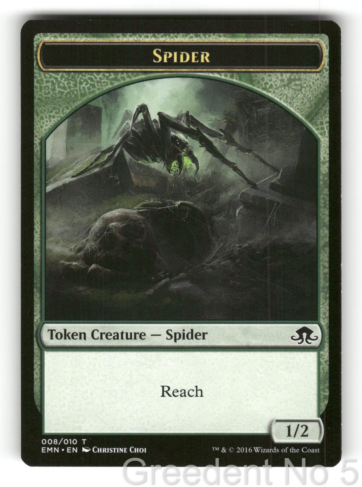 Spider Token 8 Token Eldritch Moon Magic: The Gathering Lightly Played