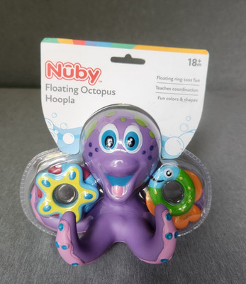 Nuby Floating Octopus Hoopla Ring Toss 18+ Months NIP