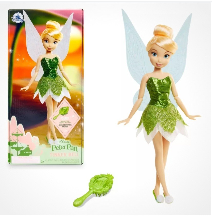 Authentic Disney Tinker Bell 10" Classic Doll Sealed In Box 