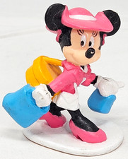 Vintage Disney Minnie Mouse Shopping Applause PVC 2.5" Figure - Cake Topper!!
