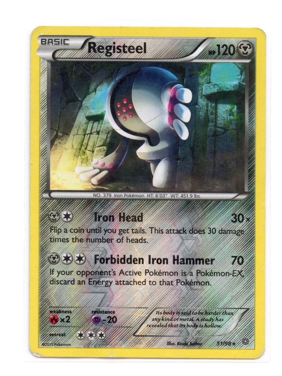 registeel pokemon card price Pokemon SM-4 Crimson Invasion Card: REGISTEEL - 68/111 - Reverse Holo