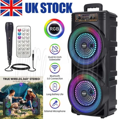 6000W Portable Bluetooth Speaker w/Mic Sub Woofer Heavy Bass Sound System Party - Image 1 of 4