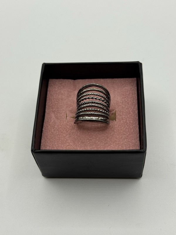 JOOLALA .925 Sterling Silver Stack Ring Size