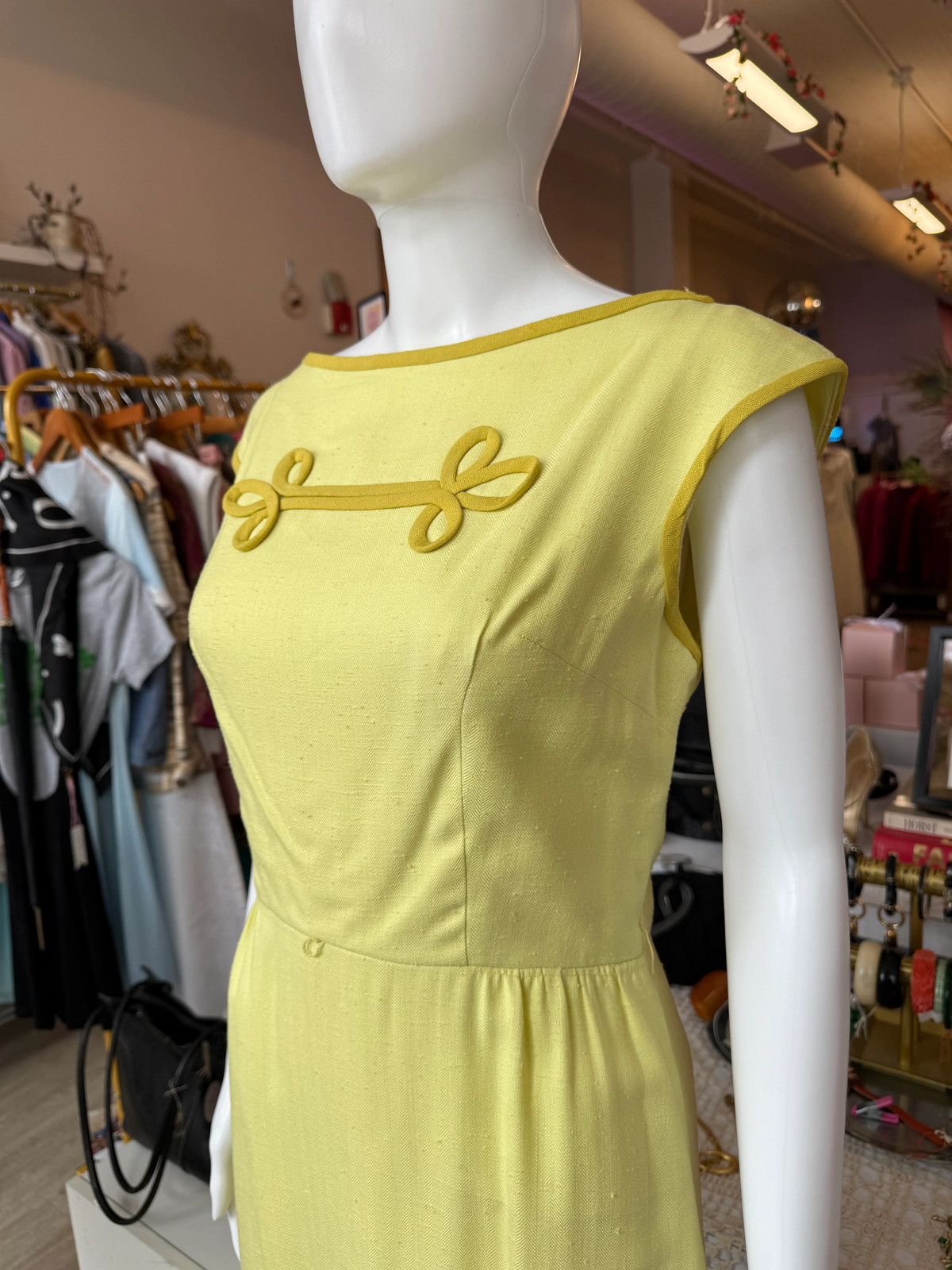 Lemon Wiggle Dress - image 2