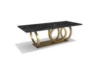Luxus Moderner Marmor Esstisch MöBel Tisch Esszimmer Design Tische 200X100