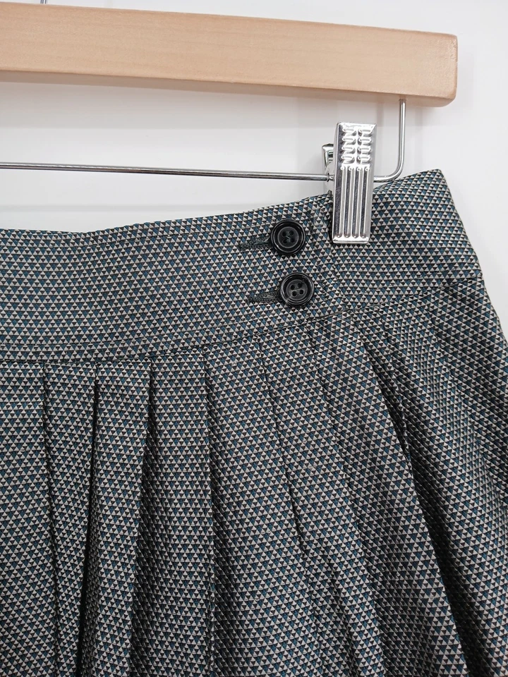 Falda PAUW Amsterdam Talla 2 Línea A Plisada Acampanada Poliéster Estilo Envolvente Foto 2 de 4