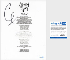 Conan Gray ‘This Song’ Signed Lyric Sheet Pop Singer ACOA
