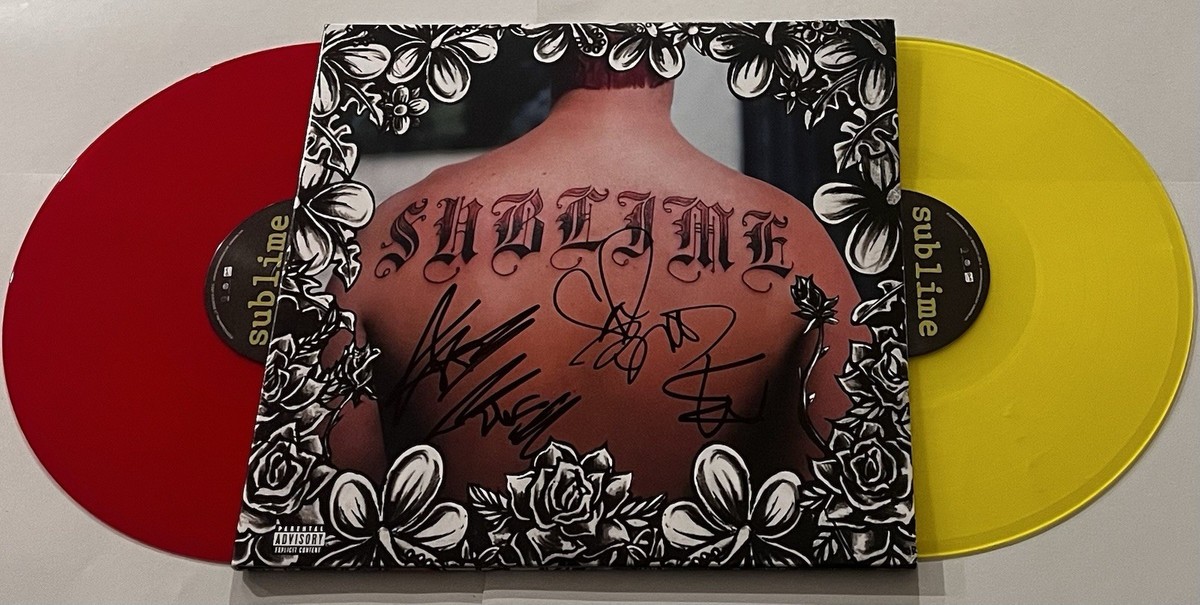 SUBLIME BAND SIGNED LP VINYL RECORD ALBUM JAKOB NOWELL BUD GAUGH