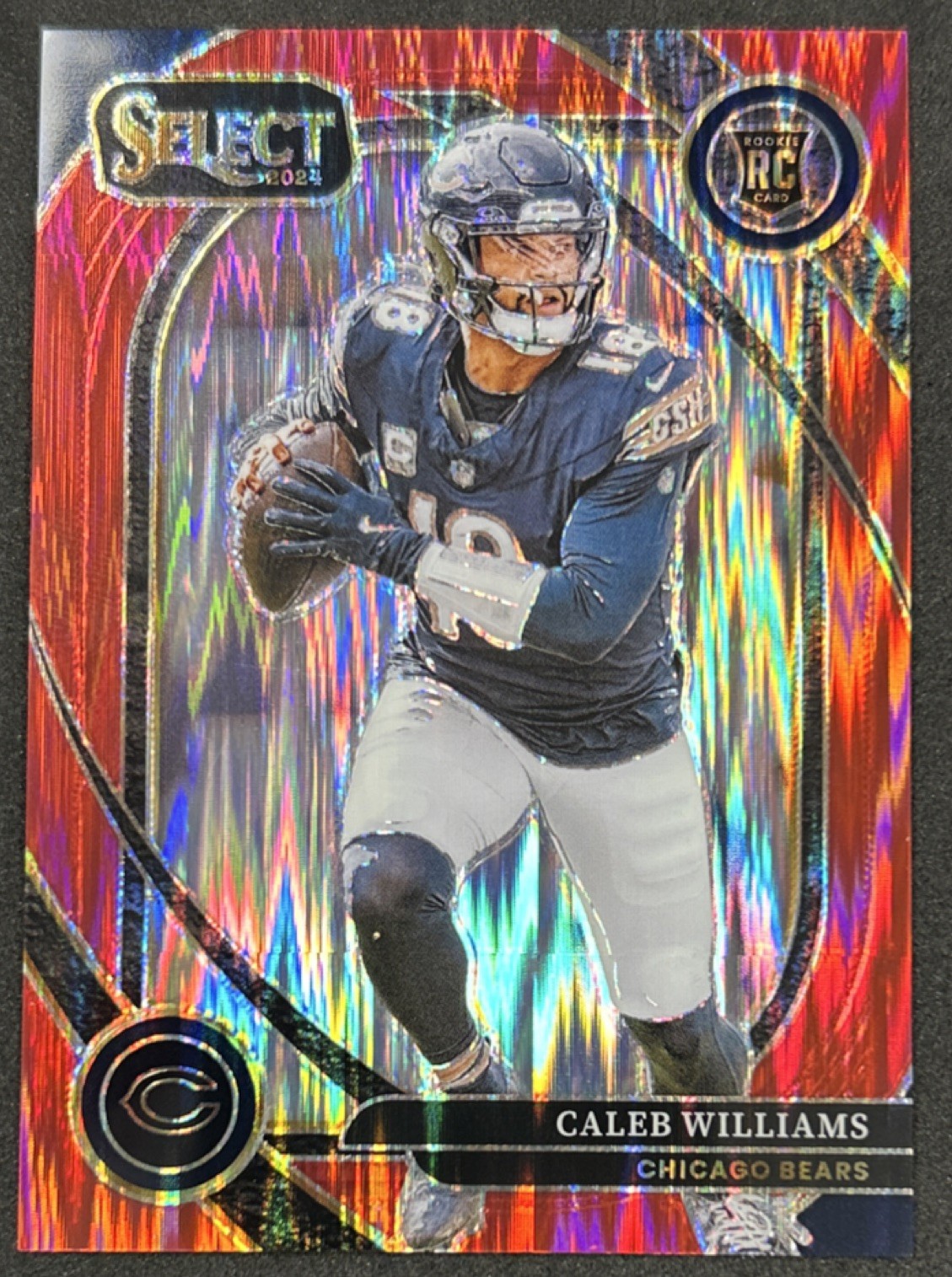 2024 Select Caleb Williams #216 Bears Rookie Red Shock Prizm /249 ,Club Level
