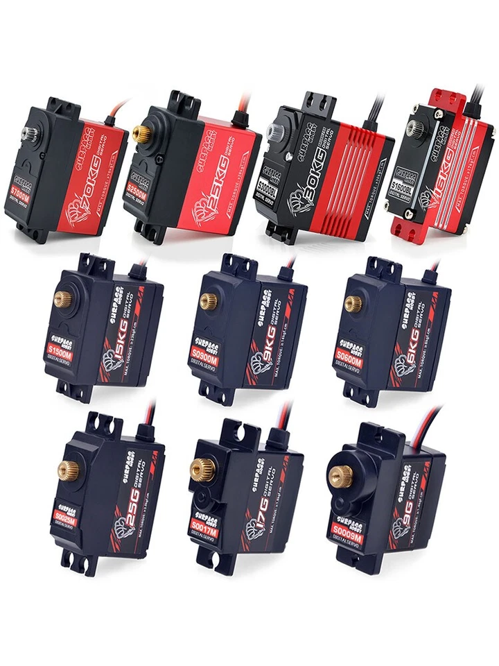 Digital Servo 9g 6kg-30kg 70kg for 1/18 1/16 1/12 1/10 1/8 1/7 1/5 RC Car Boat - Image 2 of 4