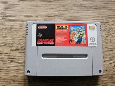 SNES Mario is Missing PAL Version Original Nintendo Super Nintendo