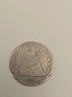 1861 Seated Liberty Silver Quarter 25c - Philadelphia Mint