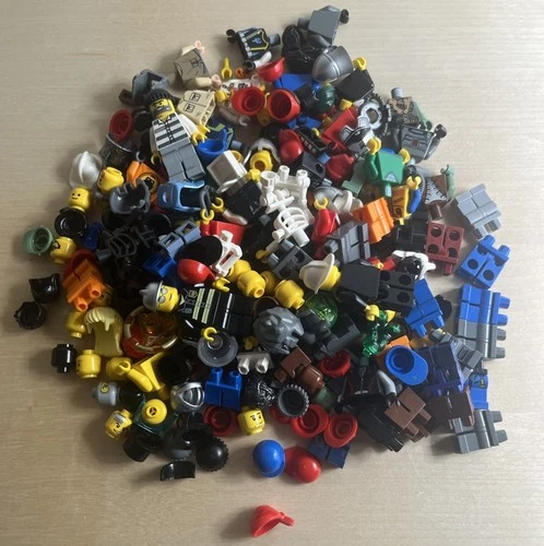 Huge Lot Of Lego Minifigure Parts And Complete Figures - Good Condition