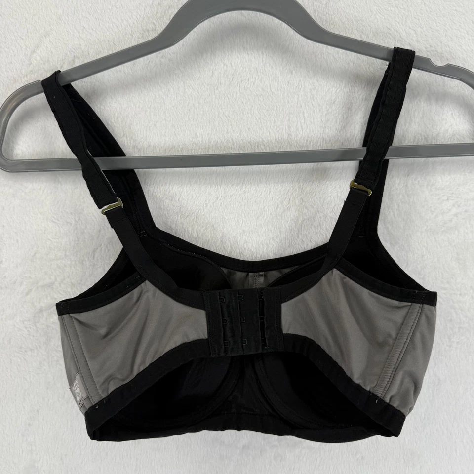 Sujetador deportivo gris Natori correas ajustables inalámbricas talla 32D Foto 2 de 4