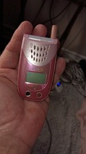 SANYO Pink Silver Flip Phone Sprint 3G CDMA 0.3MP Color Screen Speakerphone